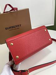 Burberry mini Title bag leather two-handle in red 26cm - 5
