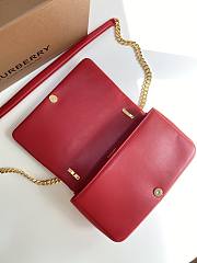 Burberry small Lola bag quilted lambskin red 23cm - 3