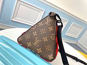 LV Triangle shaped bag monogram empreinte leather in red M54330 23cm - 4