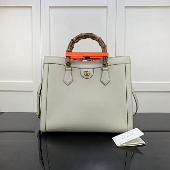 Gucci Diana medium tote bag white 655658 35cm
