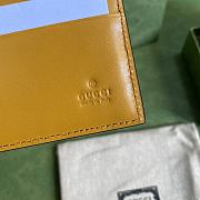 Gucci GG embossed wallet in yellow leather 625562 12cm - 2