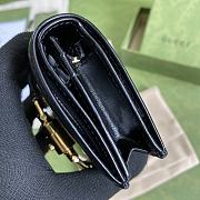 Gucci Jackie 1961 card case wallet in black 645536 11cm - 5