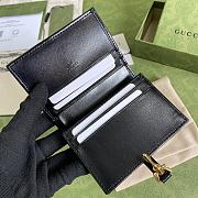 Gucci Jackie 1961 card case wallet in black 645536 11cm - 2