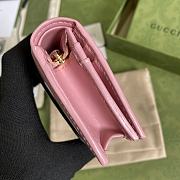 Gucci Jackie 1961 card case wallet in pink 645536 11cm - 2