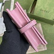 Gucci Jackie 1961 card case wallet in pink 645536 11cm - 3