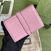 Gucci Jackie 1961 card case wallet in pink 645536 11cm - 5