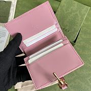 Gucci Jackie 1961 card case wallet in pink 645536 11cm - 4