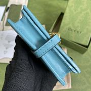 Gucci Jackie 1961 card case wallet in blue 645536 11cm - 2