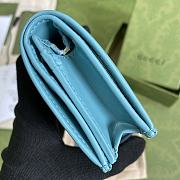Gucci Jackie 1961 card case wallet in blue 645536 11cm - 3