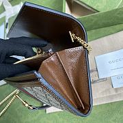 Gucci Jackie 1961 chain wallet in beige & ebony 652681 19cm - 5