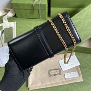 Gucci Jackie 1961 chain wallet in black 652681 19cm - 4