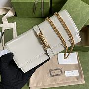 Gucci Jackie 1961 chain wallet in white 652681 19cm - 3