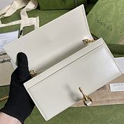 Gucci Jackie 1961 chain wallet in white 652681 19cm - 4