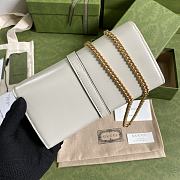 Gucci Jackie 1961 chain wallet in white 652681 19cm - 2
