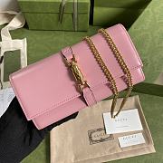 Gucci Jackie 1961 chain wallet in pink 652681 19cm - 5