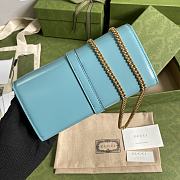 Gucci Jackie 1961 chain wallet in blue 652681 19cm - 2