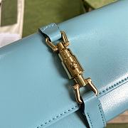 Gucci Jackie 1961 chain wallet in blue 652681 19cm - 4