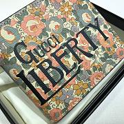 Gucci Floral print liberty london 2020 wallet 636248 11cm - 2