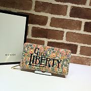 Gucci Floral print liberty london 2020 zip around wallet 636249 19cm - 1