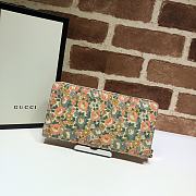 Gucci Floral print liberty london 2020 zip around wallet 636249 19cm - 3