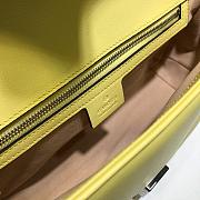 Gucci GG Marmont matelassé shoulder bag in yellow leather 443497 26cm - 6