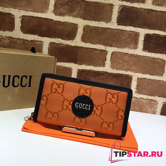Gucci Off the grid zip around wallet in orange 625576 19cm - 1
