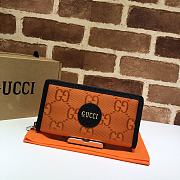 Gucci Off the grid zip around wallet in orange 625576 19cm - 1