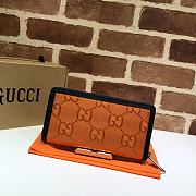 Gucci Off the grid zip around wallet in orange 625576 19cm - 3