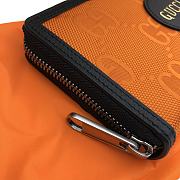 Gucci Off the grid zip around wallet in orange 625576 19cm - 4