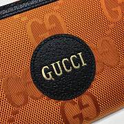 Gucci Off the grid zip around wallet in orange 625576 19cm - 5