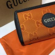 Gucci Off the grid zip around wallet in orange 625576 19cm - 6