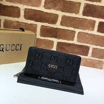 Gucci Off the grid zip around wallet in black 625576 19cm