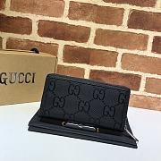 Gucci Off the grid zip around wallet in black 625576 19cm - 3