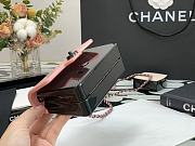 Chanel Mini evening pink bag plexi & black metal AS2534 12cm - 3
