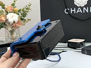 Chanel Mini evening blue bag plexi & black metal AS2534 12cm - 3