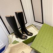 Gucci knee-high boot with horsebit black - 1