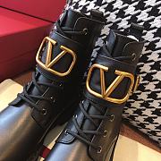 Valentino Vlogo signature calfskin combat boot - 4