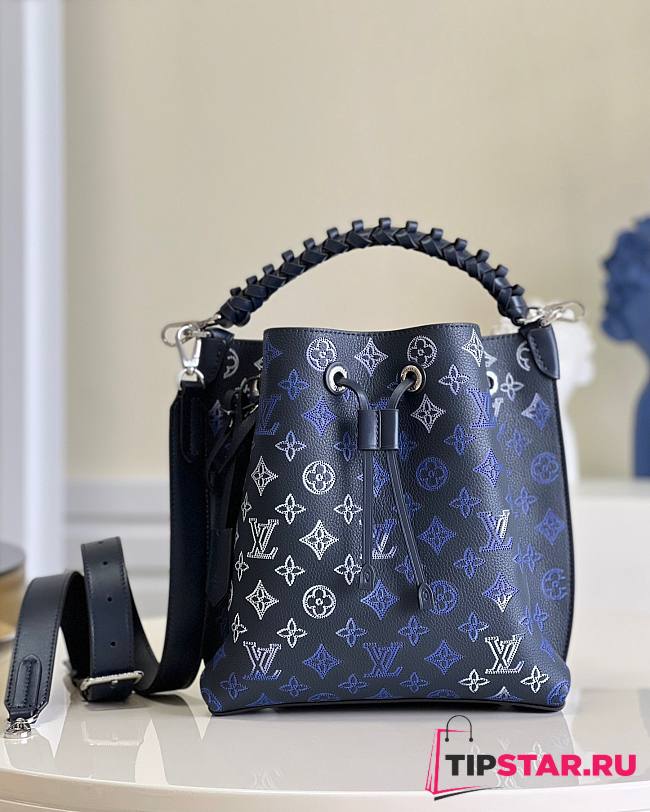 LV Muria mahina in navy blue M59554 25cm - 1