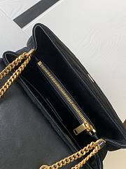 YSL LouLou small bag in Y-quilted suede black 25cm - 6