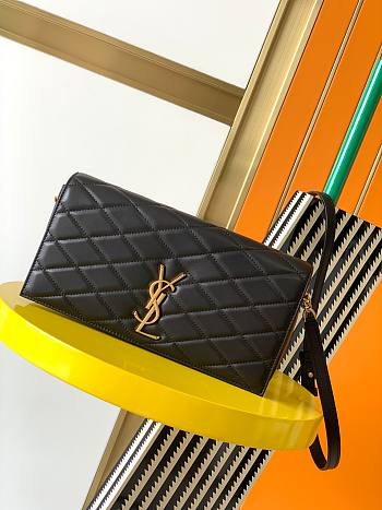 YSL Kate supple 99 in quilted lambskin black 26cm