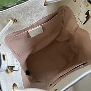 Gucci beige/ebony GG Supreme ophidia small bucket bag in white 550621 20.5cm - 2