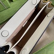 Gucci GG Supreme ophidia small chain-strap shoulder bag in white 503877 26cm - 5