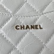 Chanel 21 Flap Bag With Top Handle In White AS2892 20cm - 2