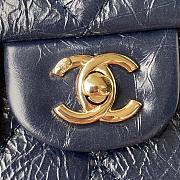 Chanel 21 Flap Bag With Top Handle In Blue AS2892 20cm - 2
