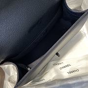 Chanel Boy handbag grained calfskin & black metal 25cm - 5