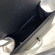 Chanel small Boy handbag grained calfskin & black metal 20cm - 6