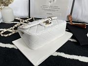 Chanel small Flap bag in white AS2979 22cm - 2