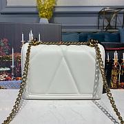 D&G large Devotion bag in quilted nappa leather white 5572 26cm - 2