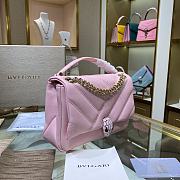 Bvlgari Serpenti cabochon shoulder bag pink 287993 22.5cm - 4