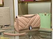 Bvlgari Serpenti cabochon shoulder bag beige 287993 22.5cm - 5